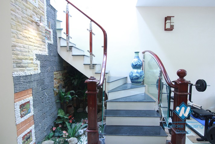 Nice house for rent with large courtyard in Au Co Street, Tay Ho District, Ha Noi